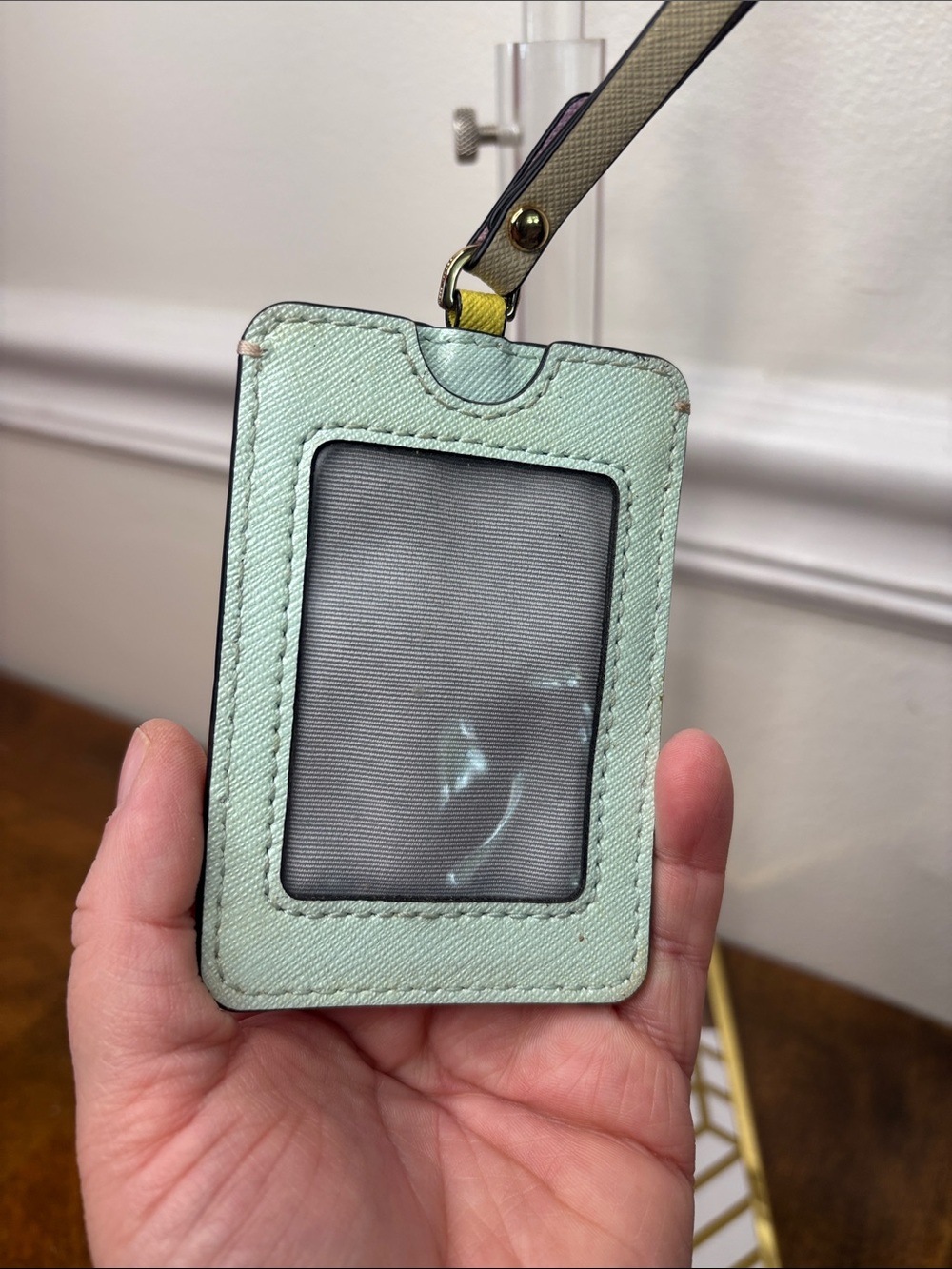 Marc Jacobs Snapshot Mint, Pink, Purple, Yellow Leather ID Card Holder Lanyard - Picture 10 of 12